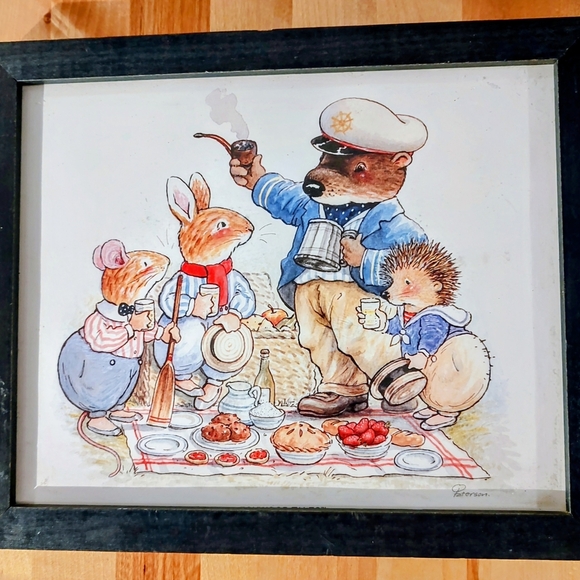 Brian Paterson Foxwood Tales Signed Print in Black Frame - Picture 1 of 4